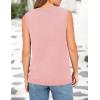 imagePRETTYGARDEN Sweater Vest Women Summer Tank Tops 2025 Sleeveless Button Down Trendy Clothes Business Casual Knit OutfitsPink