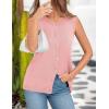 imagePRETTYGARDEN Sweater Vest Women Summer Tank Tops 2025 Sleeveless Button Down Trendy Clothes Business Casual Knit OutfitsPink