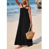 imagePRETTYGARDEN Womens 2025 Casual Long Summer Dresses Sleeveless Strappy Loose Flowy Beach Vacation Maxi Dress with PocketsBlack