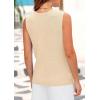 imagePRETTYGARDEN Womens Sweater Vests 2025 Spring Summer Trendy Sleeveless Tank Tops Knit Button Down Cardigan WaistcoatApricot