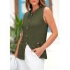 imagePRETTYGARDEN Womens Sweater Vests 2025 Spring Summer Trendy Sleeveless Tank Tops Knit Button Down Cardigan WaistcoatGreen