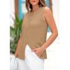 imagePRETTYGARDEN Womens Sweater Vests 2025 Spring Summer Trendy Sleeveless Tank Tops Knit Button Down Cardigan WaistcoatKhaki