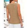 imagePRETTYGARDEN Womens Sweater Vests 2025 Spring Summer Trendy Sleeveless Tank Tops Knit Button Down Cardigan WaistcoatKhaki