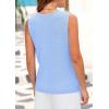 imagePRETTYGARDEN Womens Sweater Vests 2025 Spring Summer Trendy Sleeveless Tank Tops Knit Button Down Cardigan WaistcoatLight Blue