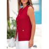 imagePRETTYGARDEN Womens Sweater Vests 2025 Spring Summer Trendy Sleeveless Tank Tops Knit Button Down Cardigan WaistcoatRed
