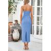 imagePRETTYGARDEN Womens 2025 Spring Maxi Dress Textured Bodycon Tube Off Shoulder Strapless Back Slit Long Party DressesLight Blue