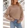 imagePRETTYGARDEN Womens Winter Sweaters Casual Crew Neck Long Sleeve Pullover Ribbed Knit Loose Fit Sweater TopsCamel