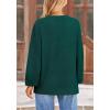 imagePRETTYGARDEN Womens Winter Sweaters Casual Crew Neck Long Sleeve Pullover Ribbed Knit Loose Fit Sweater TopsDark Green