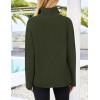 imagePRETTYGARDEN Womens 2024 Fall Chunky Knit Oversized Sweaters Long Sleeve Collared Quarter Zip Pullover Winter Jumper TopsArmy Green