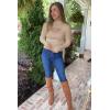 imagePRETTYGARDEN Womens 2025 Fashion Fall Clothes 2 Piece Cutout Tops Long Sleeve Mock Neck Rib Knit Winter Pullover SweaterApricot