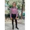 imagePRETTYGARDEN Womens 2025 Fashion Fall Clothes 2 Piece Cutout Tops Long Sleeve Mock Neck Rib Knit Winter Pullover SweaterBean Paste Purple