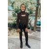 imagePRETTYGARDEN Womens 2025 Fashion Fall Clothes 2 Piece Cutout Tops Long Sleeve Mock Neck Rib Knit Winter Pullover SweaterCoffee