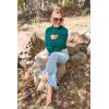 imagePRETTYGARDEN Womens 2025 Fashion Fall Clothes 2 Piece Cutout Tops Long Sleeve Mock Neck Rib Knit Winter Pullover SweaterLake Green