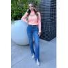 imagePRETTYGARDEN Womens 2025 Fashion Fall Clothes 2 Piece Cutout Tops Long Sleeve Mock Neck Rib Knit Winter Pullover SweaterPink