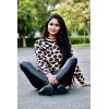 imagePRETTYGARDEN Womens Knit Floral Print Sweater Crewneck Long Sleeve Lightweight Pullover SweatshirtKhaki