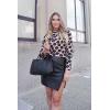 imagePRETTYGARDEN Womens Knit Floral Print Sweater Crewneck Long Sleeve Lightweight Pullover SweatshirtKhaki