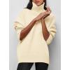 imagePRETTYGARDEN Womens Turtleneck Oversized Sweater Long Sleeve Chunky Knit Pullover Casual Winter Jumper TopsBeige