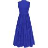 imagePRETTYGARDEN Summer Dresses for Women 2025 Casual Eyelet Tank Top Sundress Sleeveless Wedding Guest Maxi Dress with PocketsRoyal Blue