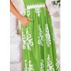 imagePRETTYGARDEN Summer Dress for Women 2025 Floral Sundress Spaghetti Strap Flowy Beach Vacation Boho Maxi DressesGreen Floral