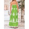 imagePRETTYGARDEN Summer Dress for Women 2025 Floral Sundress Spaghetti Strap Flowy Beach Vacation Boho Maxi DressesGreen Floral