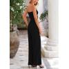 imagePRETTYGARDEN Womens Summer Outfits 2 Piece Sets Casual Ribbed Knit Crop Tube Top Wide Leg Pants Spring Matching Lounge SetBlack