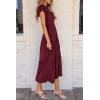 imagePRETTYGARDEN Womens Floral Midi Dresses 2025 Summer Cap Sleeve Smocked Ruffle A Line Long Flowy Wedding Guest DressWine Red