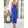 imagePRETTYGARDEN Womens Maxi Dress 2025 Summer Long Resort Wedding Guest Dresses Vacation Casual Bodycon Spaghetti Strap SundressBlue