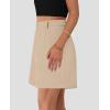 imagePRETTYGARDEN Shorts for Women Trendy 2025 Summer Elastic High Waisted Wide Leg Business Casual Dressy Shorts with PocketsApricot