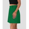 imagePRETTYGARDEN Shorts for Women Trendy 2025 Summer Elastic High Waisted Wide Leg Business Casual Dressy Shorts with PocketsGreen