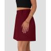 imagePRETTYGARDEN Shorts for Women Trendy 2025 Summer Elastic High Waisted Wide Leg Business Casual Dressy Shorts with PocketsWine Red