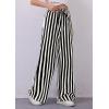 imagePRETTYGARDEN Women Striped Pants 2025 Summer Casual Trendy Lightweight Wide Leg Drawstring Lounge Pajama Trouser with PocketsStriped White Black