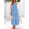 imagePRETTYGARDEN Womens Summer Sleeveless Midi Dress Scoop Neck Tank Top Smocked A Line Tiered Beach Flowy Long DressesLight Blue