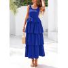imagePRETTYGARDEN Womens Summer Sleeveless Midi Dress Scoop Neck Tank Top Smocked A Line Tiered Beach Flowy Long DressesRoyal Blue