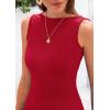 imagePRETTYGARDEN Summer Dresses for Women 2025 Sleeveless Bodycon Mini Sundress Casual Short Wedding Guest DressRed