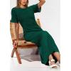 imagePRETTYGARDEN Womens Eyelet Cover Up Dress 2025 Summer Vacation Resort Maxi Dresses Beach Short Sleeve Hollow Out SundressGreen