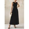 imagePRETTYGARDEN Womens Maxi Sundress Casual Summer 2025 Sleeveless Asymmetrical Drop Waist Patchwork Long Flowy Tank DressesBlack