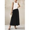 imagePRETTYGARDEN Womens Maxi Sundress Casual Summer 2025 Sleeveless Asymmetrical Drop Waist Patchwork Long Flowy Tank DressesBlack White