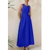 imagePRETTYGARDEN Womens Maxi Sundress Casual Summer 2025 Sleeveless Asymmetrical Drop Waist Patchwork Long Flowy Tank DressesBlue