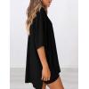 imagePRETTYGARDEN Womens Two Piece Lounge Set 2025 Summer Casual Oversized Shirts Biker Shorts Matching Airport Travel OutfitBlack