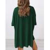 imagePRETTYGARDEN Womens Two Piece Lounge Set 2025 Summer Casual Oversized Shirts Biker Shorts Matching Airport Travel OutfitDark Green