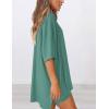 imagePRETTYGARDEN Womens Two Piece Lounge Set 2025 Summer Casual Oversized Shirts Biker Shorts Matching Airport Travel OutfitFruit Green