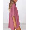 imagePRETTYGARDEN Womens Two Piece Lounge Set 2025 Summer Casual Oversized Shirts Biker Shorts Matching Airport Travel OutfitPink