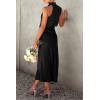 imagePRETTYGARDEN Womens 2025 Summer Satin Dress Elegant Sleeveless Mock Neck Cocktail Party Maxi DressesBlack