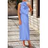 imagePRETTYGARDEN Womens 2025 Summer Satin Dress Elegant Sleeveless Mock Neck Cocktail Party Maxi DressesBlue