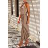 imagePRETTYGARDEN Womens 2025 Summer Satin Dress Elegant Sleeveless Mock Neck Cocktail Party Maxi DressesChampagne