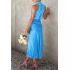 imagePRETTYGARDEN Womens 2025 Summer Satin Dress Elegant Sleeveless Mock Neck Cocktail Party Maxi DressesSky Blue