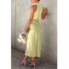 imagePRETTYGARDEN Womens 2025 Summer Satin Dress Elegant Sleeveless Mock Neck Cocktail Party Maxi DressesTender Green