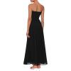 imagePRETTYGARDEN Womens Strapless Wedding Guest Dresses 2025 Summer Trendy Elegant Smocked Tube Top Maxi Long Flowy SundressBlack