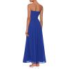 imagePRETTYGARDEN Womens Strapless Wedding Guest Dresses 2025 Summer Trendy Elegant Smocked Tube Top Maxi Long Flowy SundressBlue