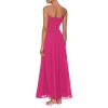imagePRETTYGARDEN Womens Strapless Wedding Guest Dresses 2025 Summer Trendy Elegant Smocked Tube Top Maxi Long Flowy SundressRose Red